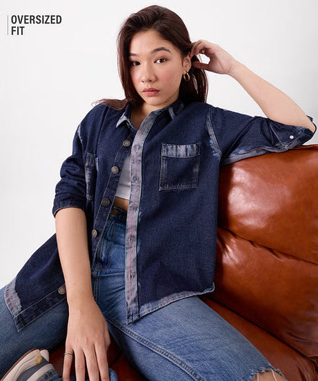 Aster Denim Women Shackets