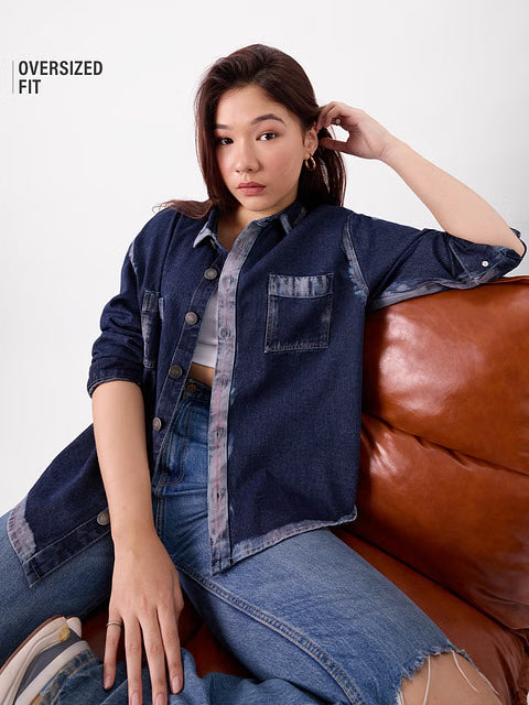 Aster Denim Women Shackets