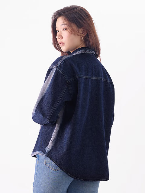 Aster Denim Women Shackets