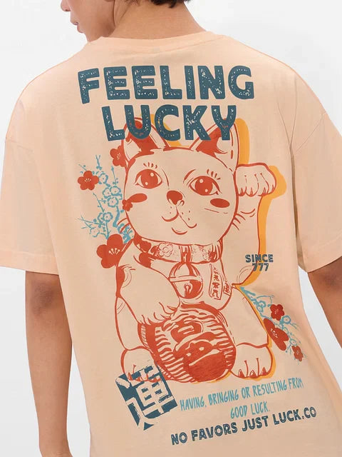 Feeling Lucky Women Oversized T-Shirts