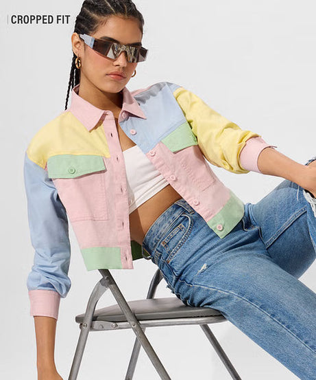 Cropped Shacket Aurora Women Jackets