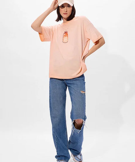 Hot Girl Fizz Women Oversized T-Shirts