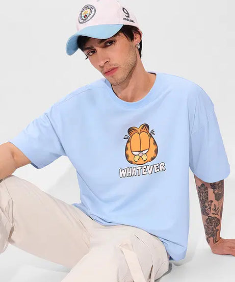 Garfield Don't Care Oversized T-Shirts