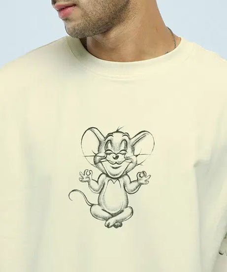 Tom And Jerry Angry Tom Oversized T-Shirts