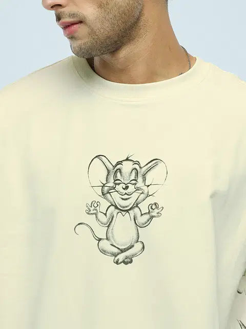 Tom And Jerry Angry Tom Oversized T-Shirts