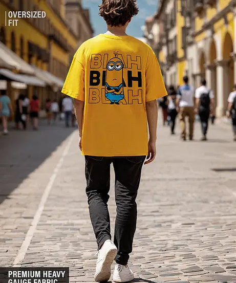 Minions Blah Blah Blah Oversized T-Shirts