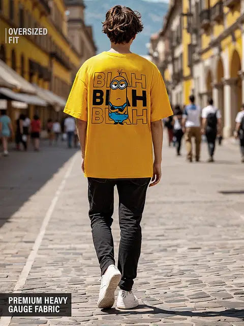 Minions Blah Blah Blah Oversized T-Shirts