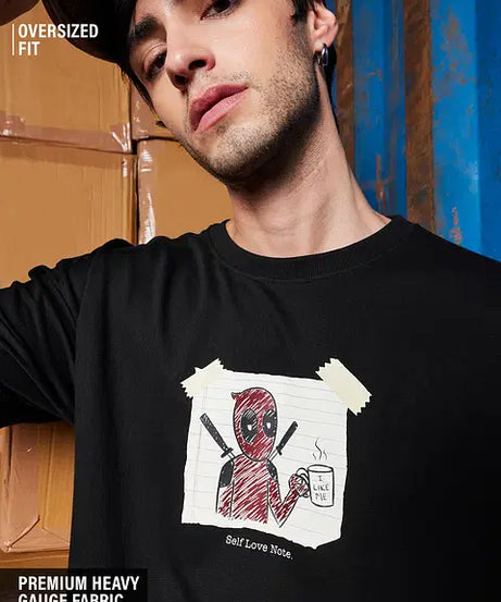 Deadpool  Self-Love Oversized T-Shirts