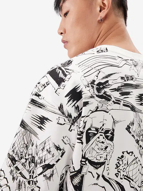 Deadpool Action Packed Oversized T-Shirts