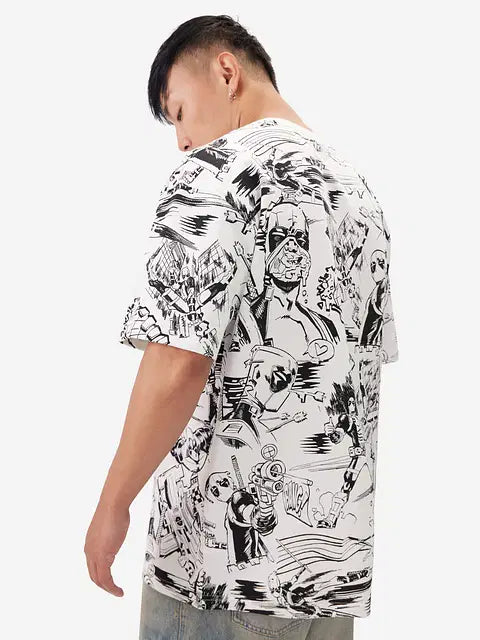 Deadpool Action Packed Oversized T-Shirts