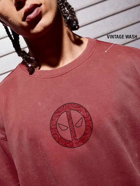 Deadpool Anti-Hero Oversized T-Shirts