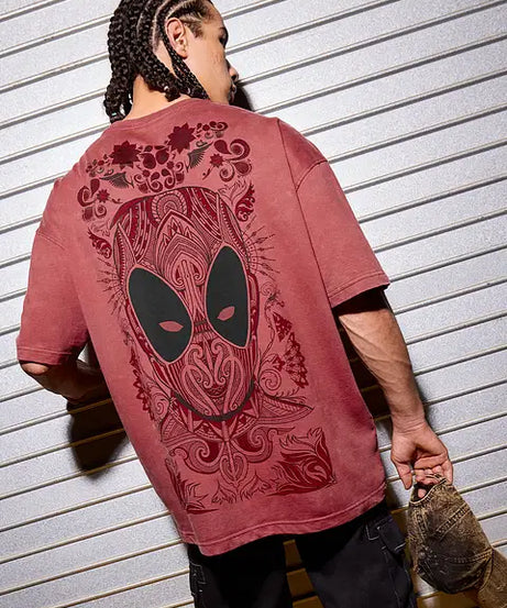 Deadpool Anti-Hero Oversized T-Shirts