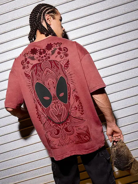 Deadpool Anti-Hero Oversized T-Shirts