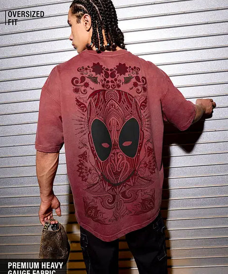 Deadpool Anti-Hero Oversized T-Shirts
