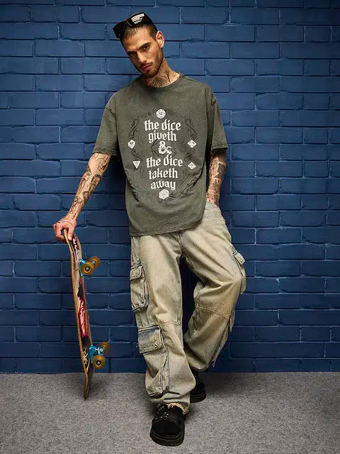Dungeons & Dragons Dice Give & Take Oversized T-Shirts