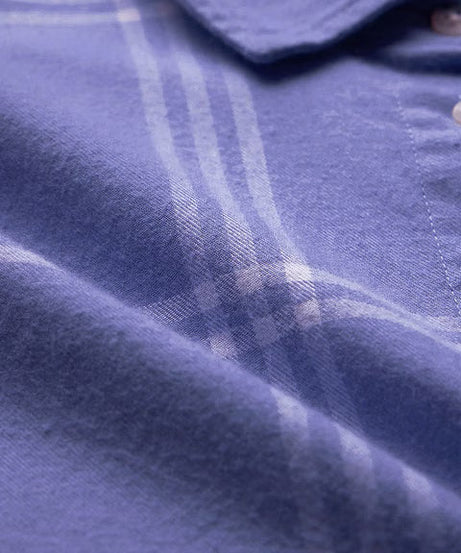 Plaid Purple And White Women Boyfriend Shirts