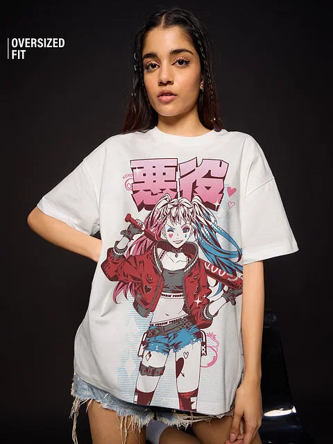 Harley Quinn Baddie Women Oversized T-Shirts