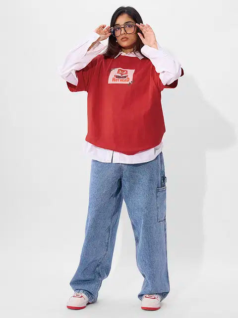 Anger Women Oversized T-Shirts