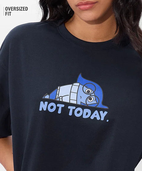 Inside Out Sadness Women Oversized T-Shirts