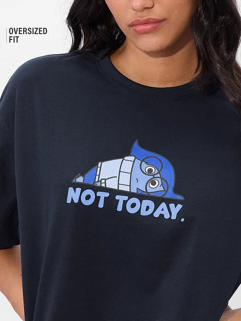 Inside Out Sadness Women Oversized T-Shirts