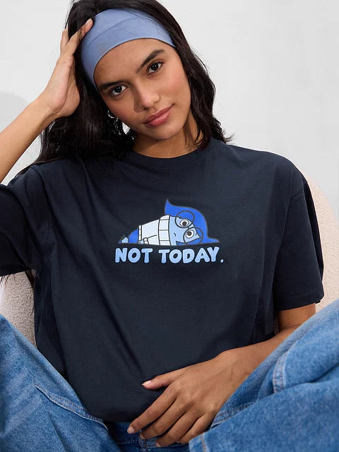 Inside Out Sadness Women Oversized T-Shirts