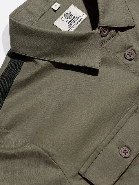 Olive Women Cropped Tops