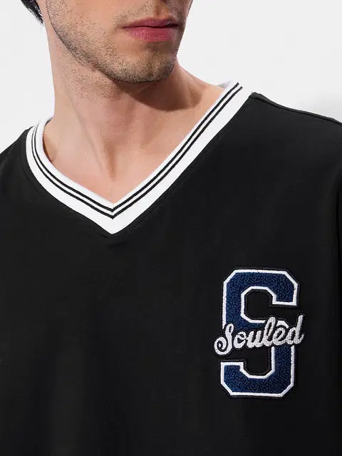 Varsity Blue Blaze Oversized T-Shirts