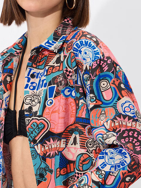 Minions Stamps Women Boyfriend Shirts