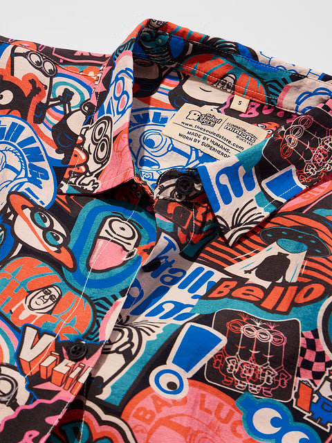 Minions Stamps Women Boyfriend Shirts