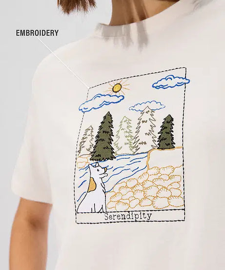 Serene Women Relaxed Fit T-Shirts