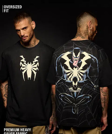 Venom  Spider x Venom Oversized T-Shirts