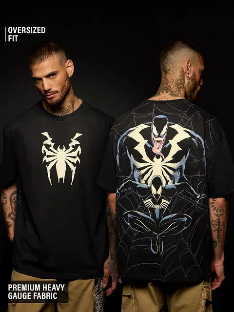 Venom  Spider x Venom Oversized T-Shirts