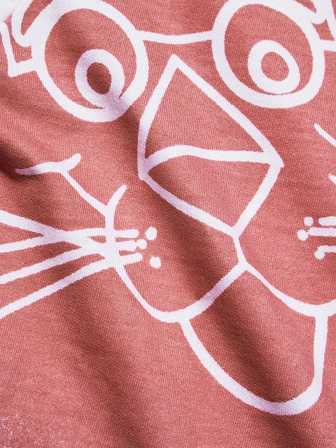 Pink Panther Paws & Paint Women Oversized T-Shirts
