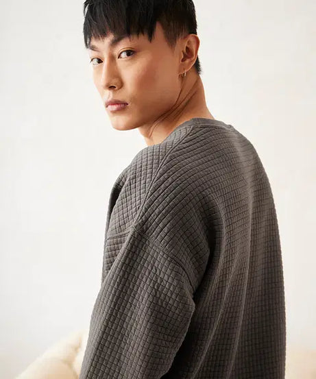 Textured Oakwood Men Oversized Sweatshirts