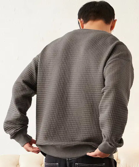 Textured Oakwood Men Oversized Sweatshirts