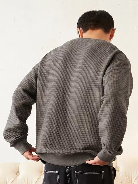 Textured Oakwood Men Oversized Sweatshirts