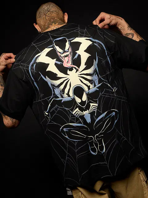 Venom  Spider x Venom Oversized T-Shirts