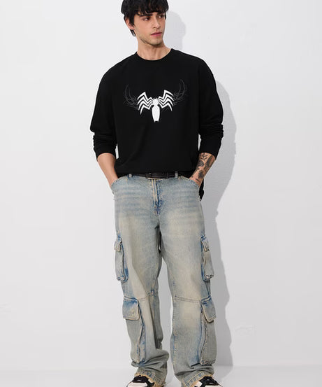 Marvel Venom Oversized Full Sleeve T-Shirts