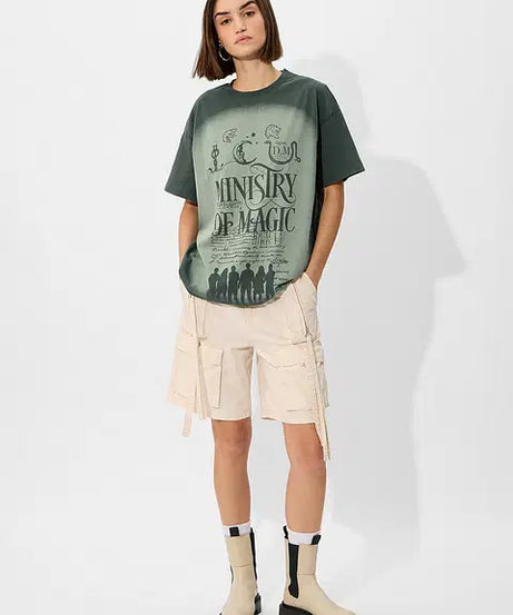 Harry Potter Ministry Of Magic Women Oversized T-Shirts