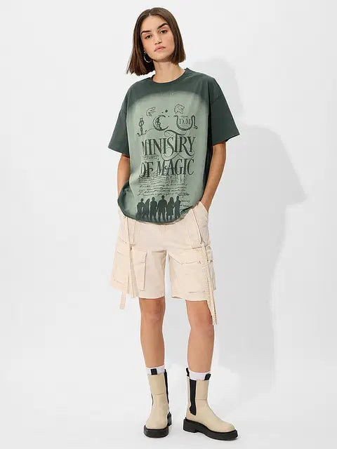 Harry Potter Ministry Of Magic Women Oversized T-Shirts