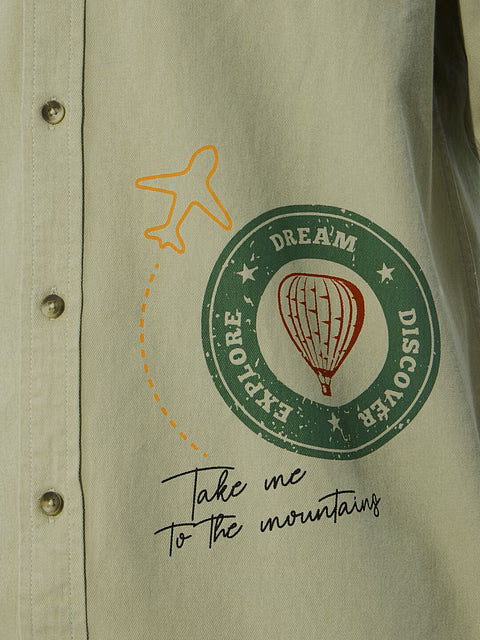 TSS Originals Travel Stamps Men Relaxed Shirts