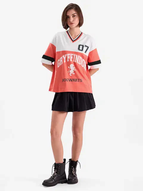 House Gryffindor Women Oversized T-Shirts