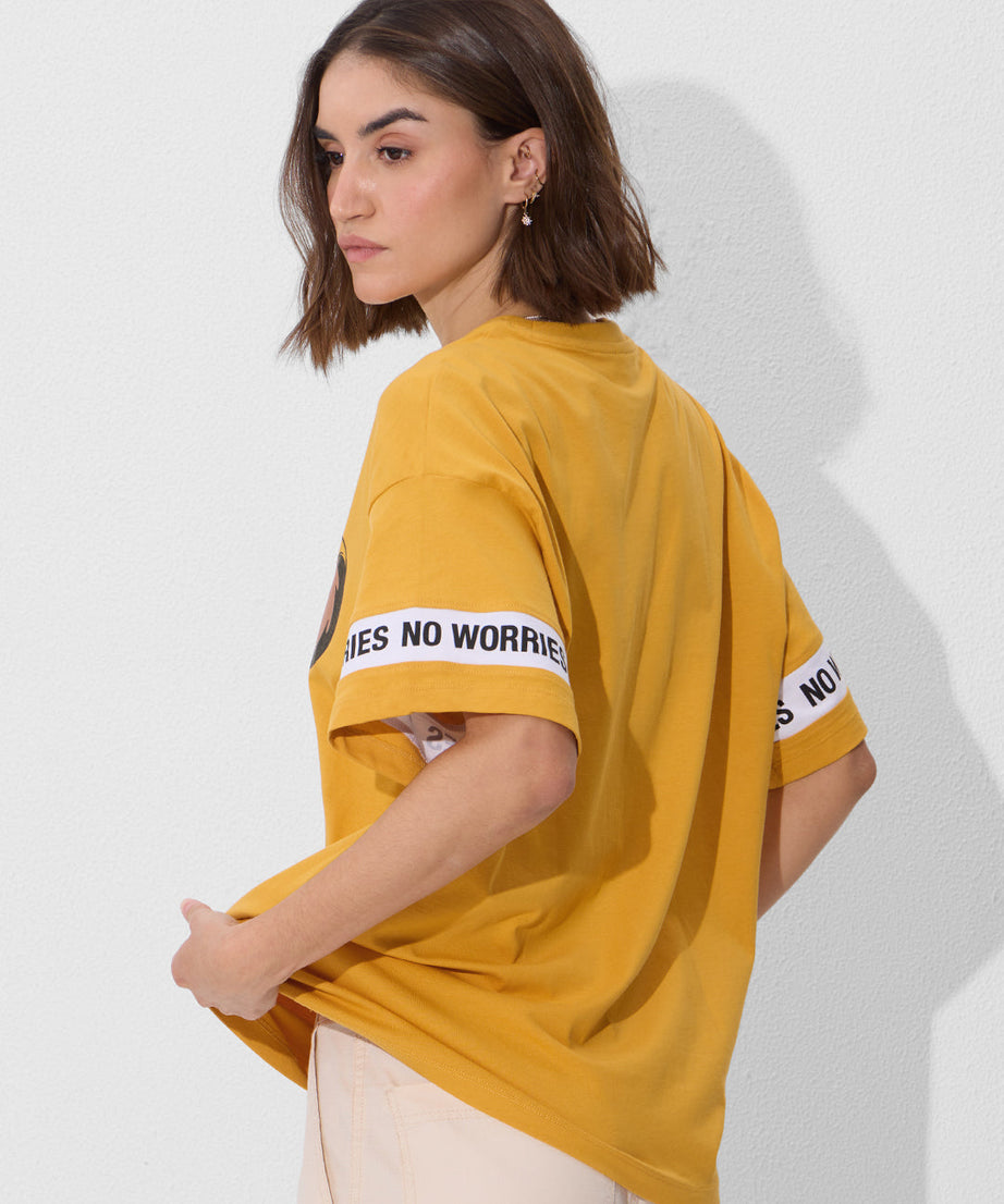 The Lion King Super Simba Women Oversized T-Shirts