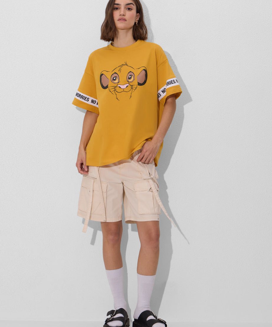 The Lion King Super Simba Women Oversized T-Shirts