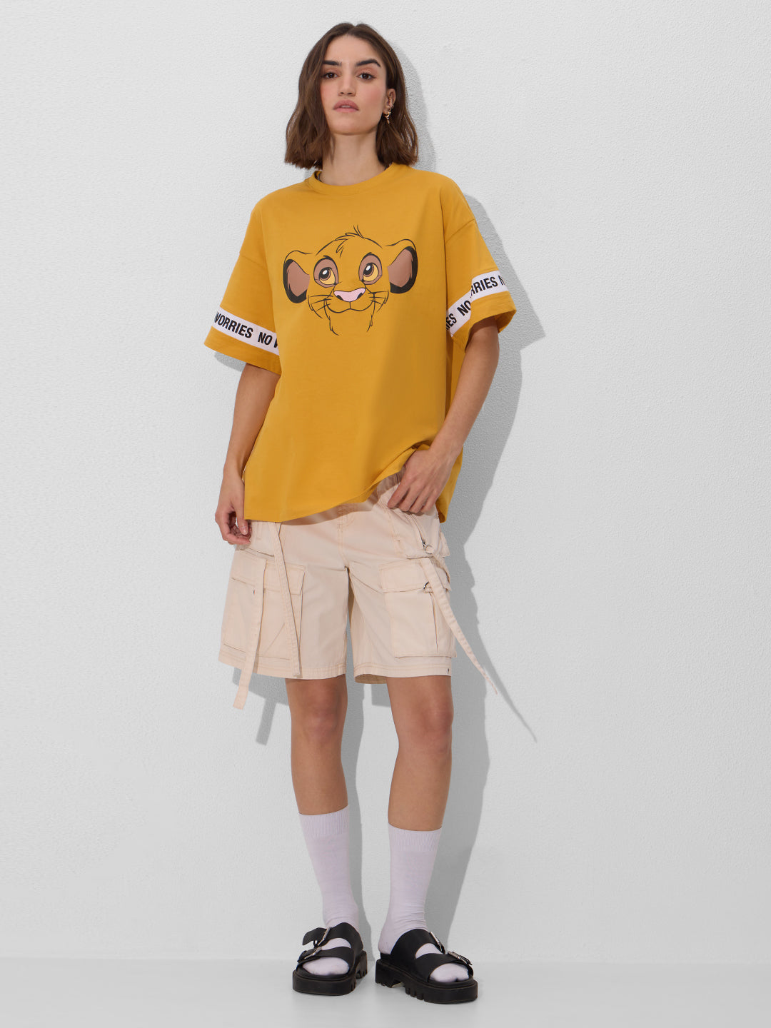 The Lion King Super Simba Women Oversized T-Shirts