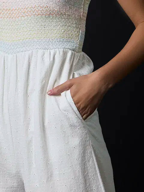 Classic White Women Jumpsuits