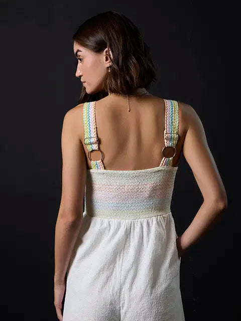 Classic White Women Jumpsuits