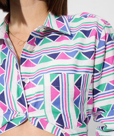 Tribal Aztec Women Boyfriend Shirts