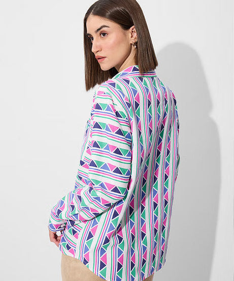 Tribal Aztec Women Boyfriend Shirts