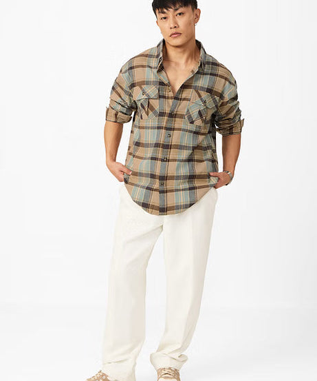 Plaid Seaport Men Utility Shirts